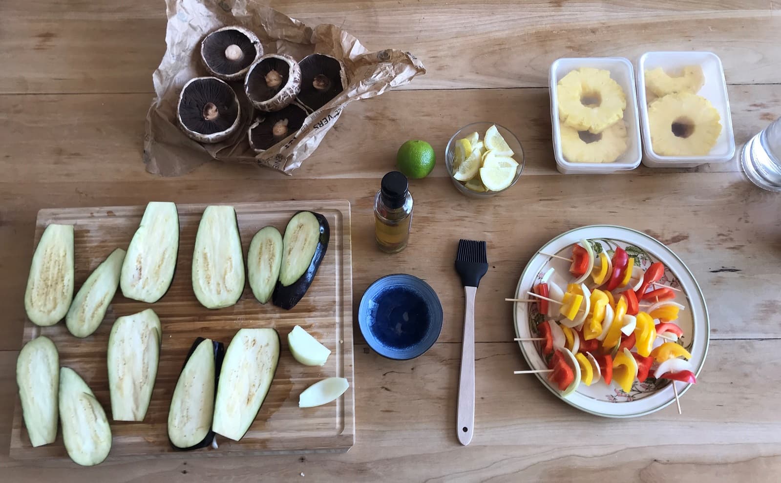 <h1>Op de barbecue: portobello, aubergine en ananas!</h1>