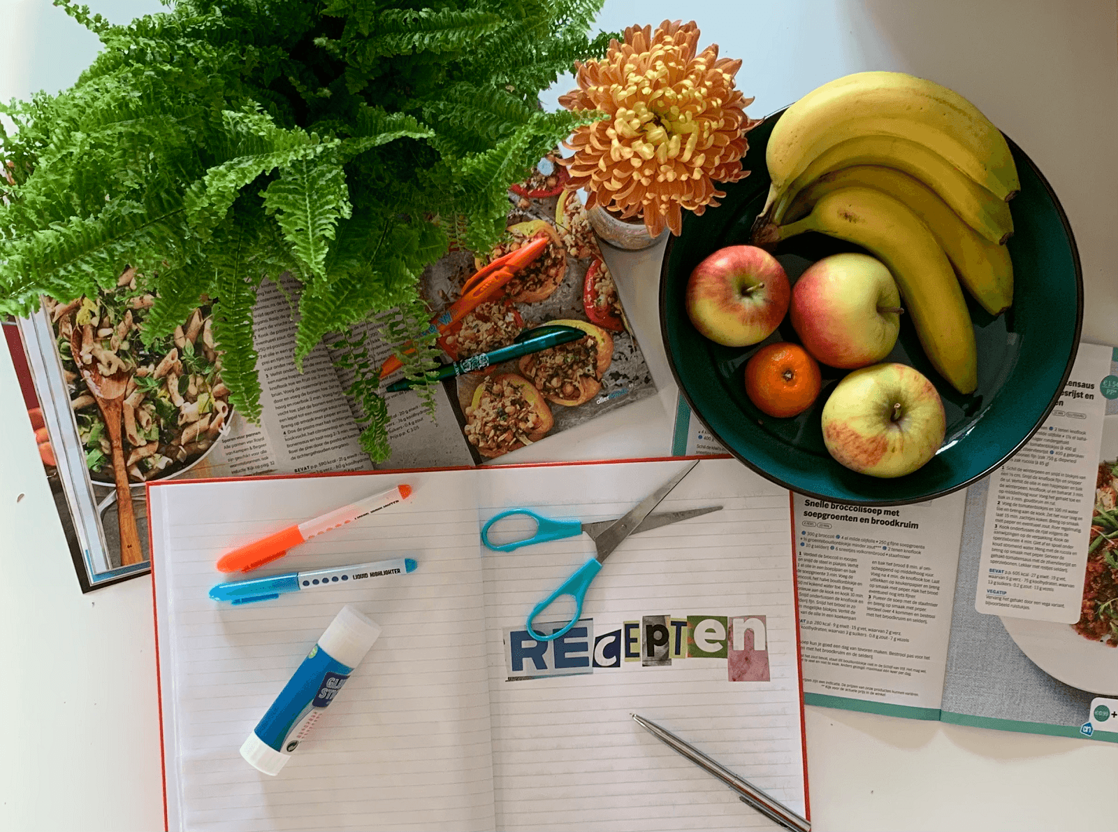 <h1>Maak je eigen kookboek met je favoriete, groente- en fruitrijke recepten </h1>
