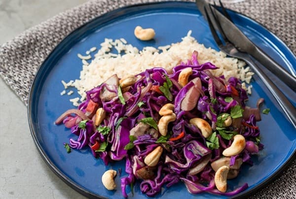 Purple pointed cabbage