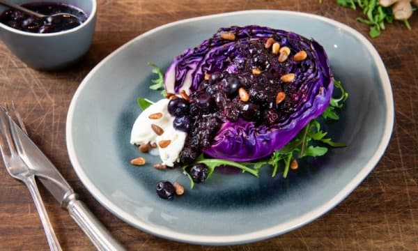 Purple pointed cabbage