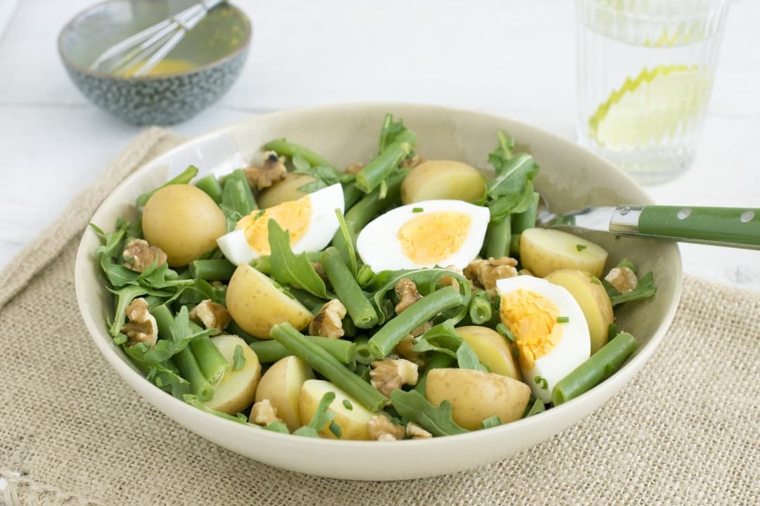 Maaltijdsalade met sperziebonen