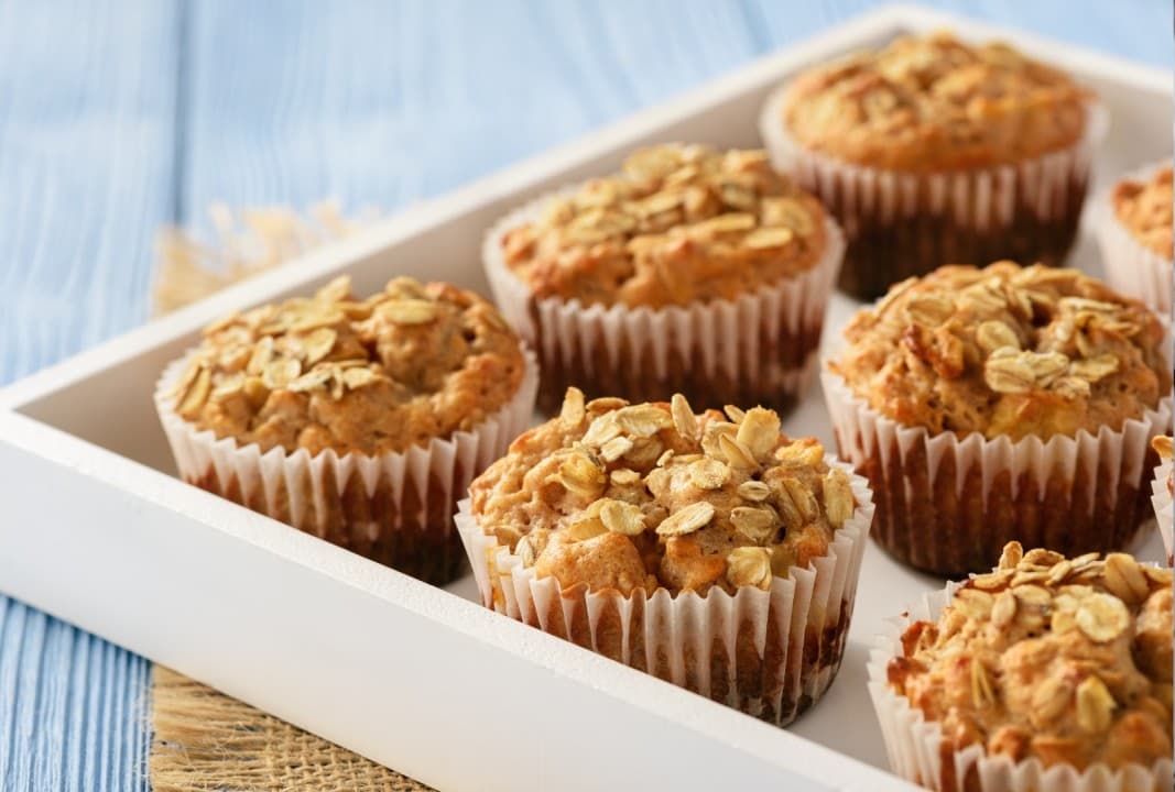 Apfel-Haferflocken-Muffins