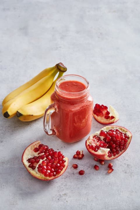 Granaatappel banaan smoothie