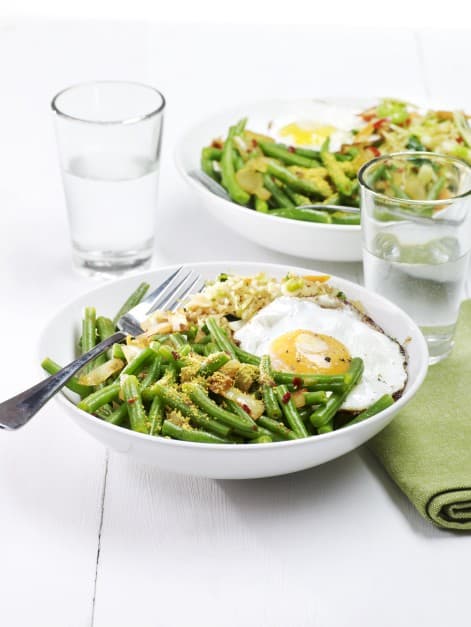 Gekruide sperziebonen