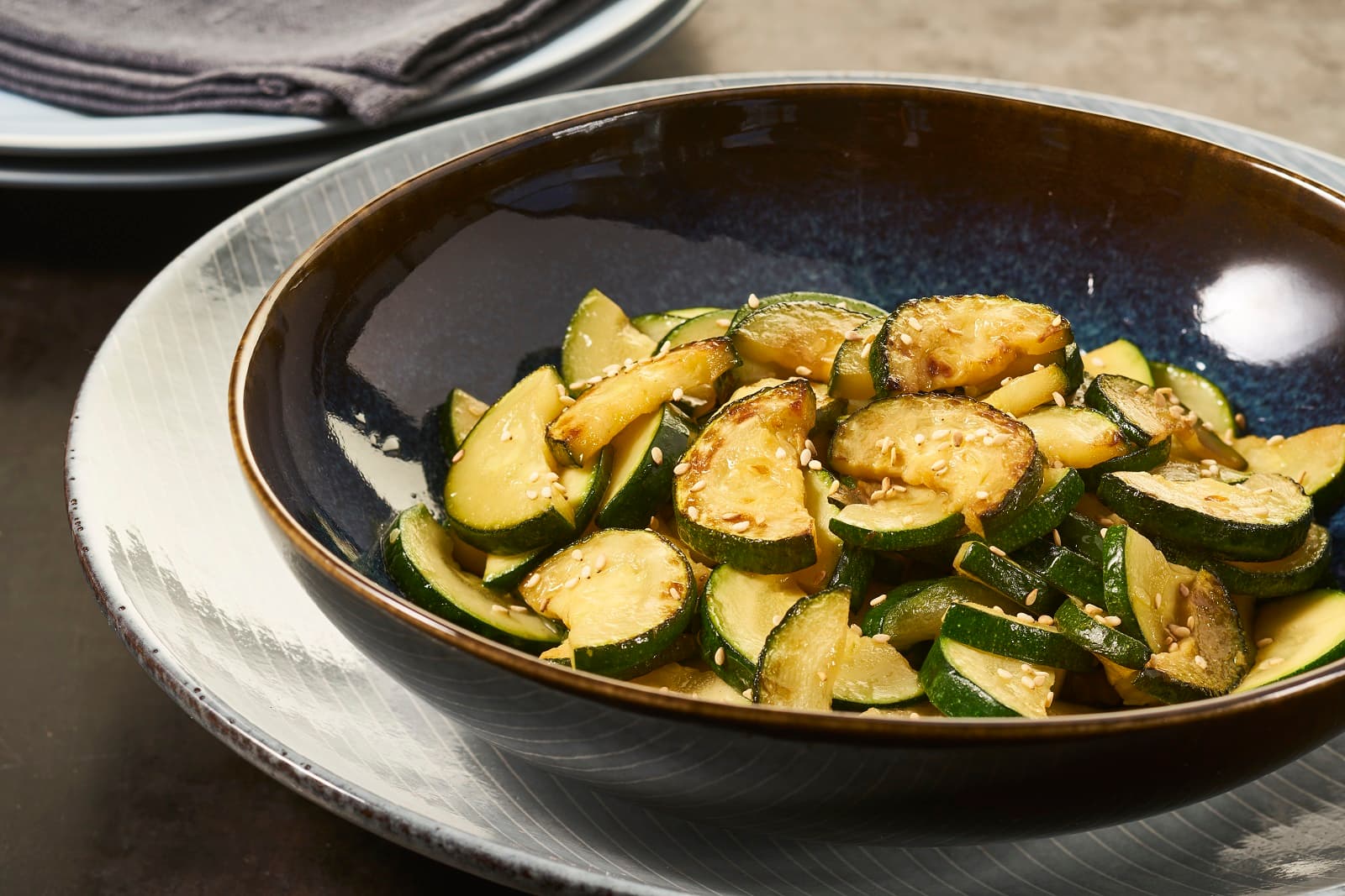 Geroerbakte courgette