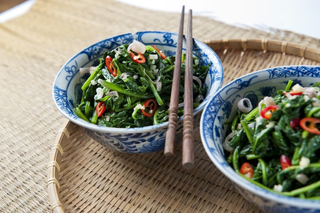 Orientalisch gebratener Spinat