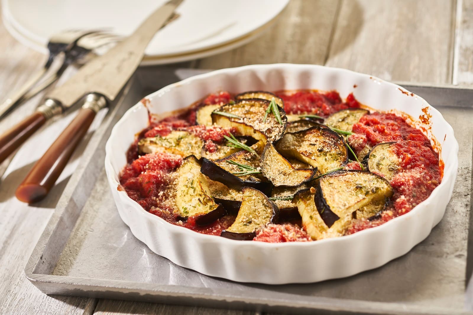 Aubergine in tomatensaus