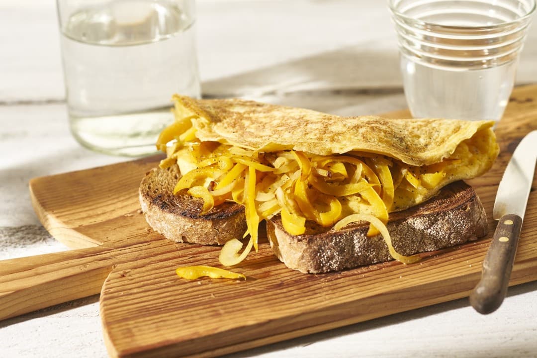 Bauernomelett mit Paprika