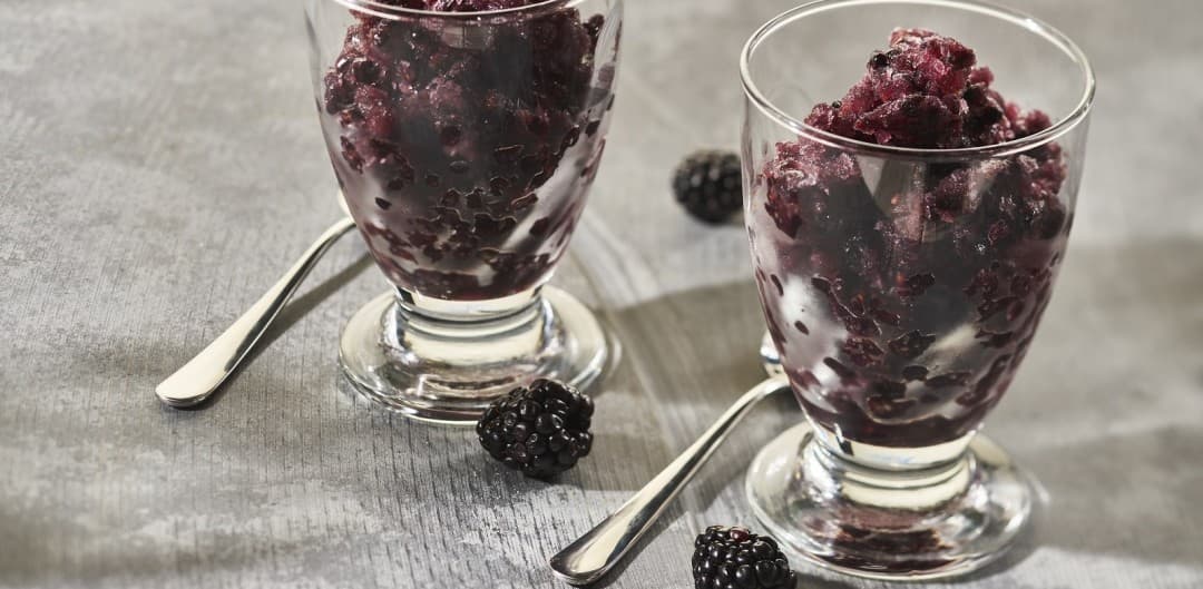 Blackberry granita