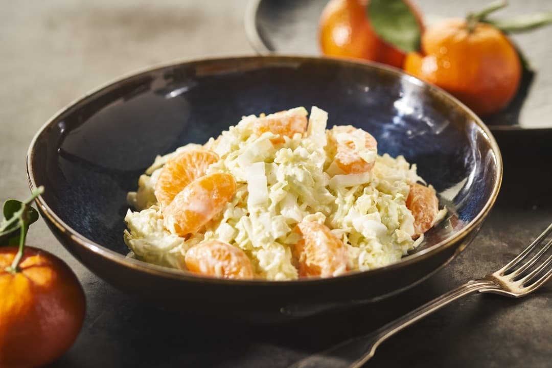 Frisse salade met Chinese kool en mandarijn