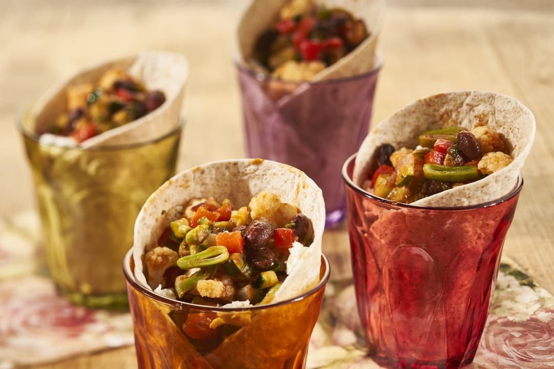 Wrap met mediterrane vulling