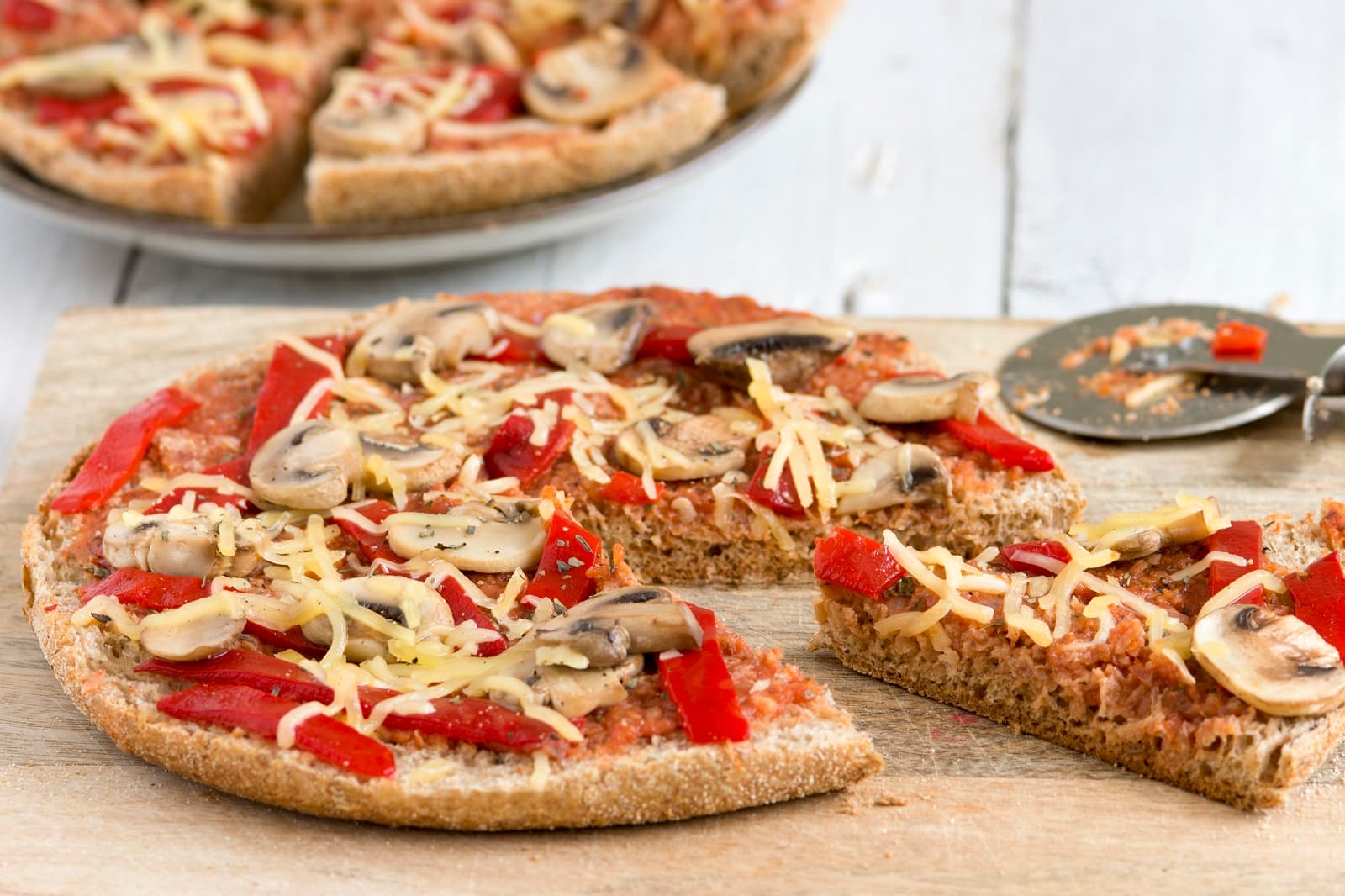 Snelle pizza van turks brood
