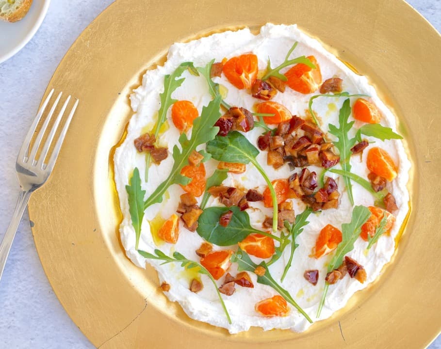 Ricotta spread with jujube and tangerine
