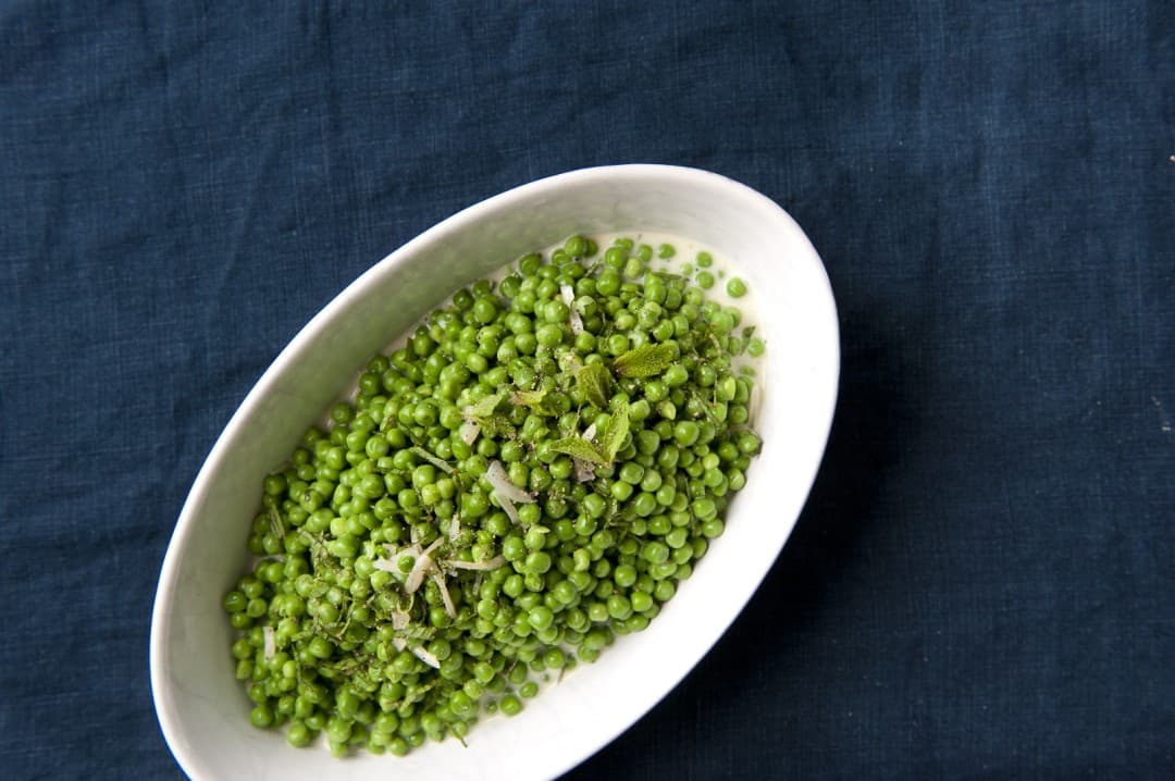 Creamy peas