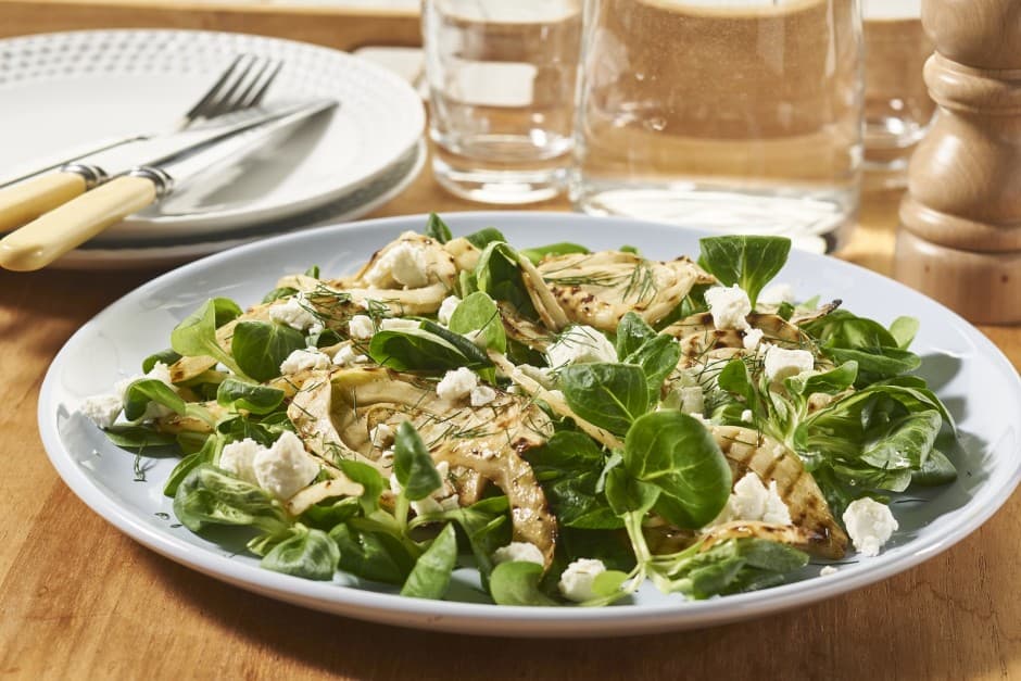 Venkelsalade met geitenkaas