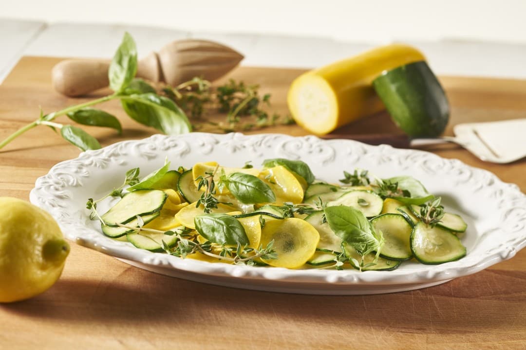 Warme courgettesalade