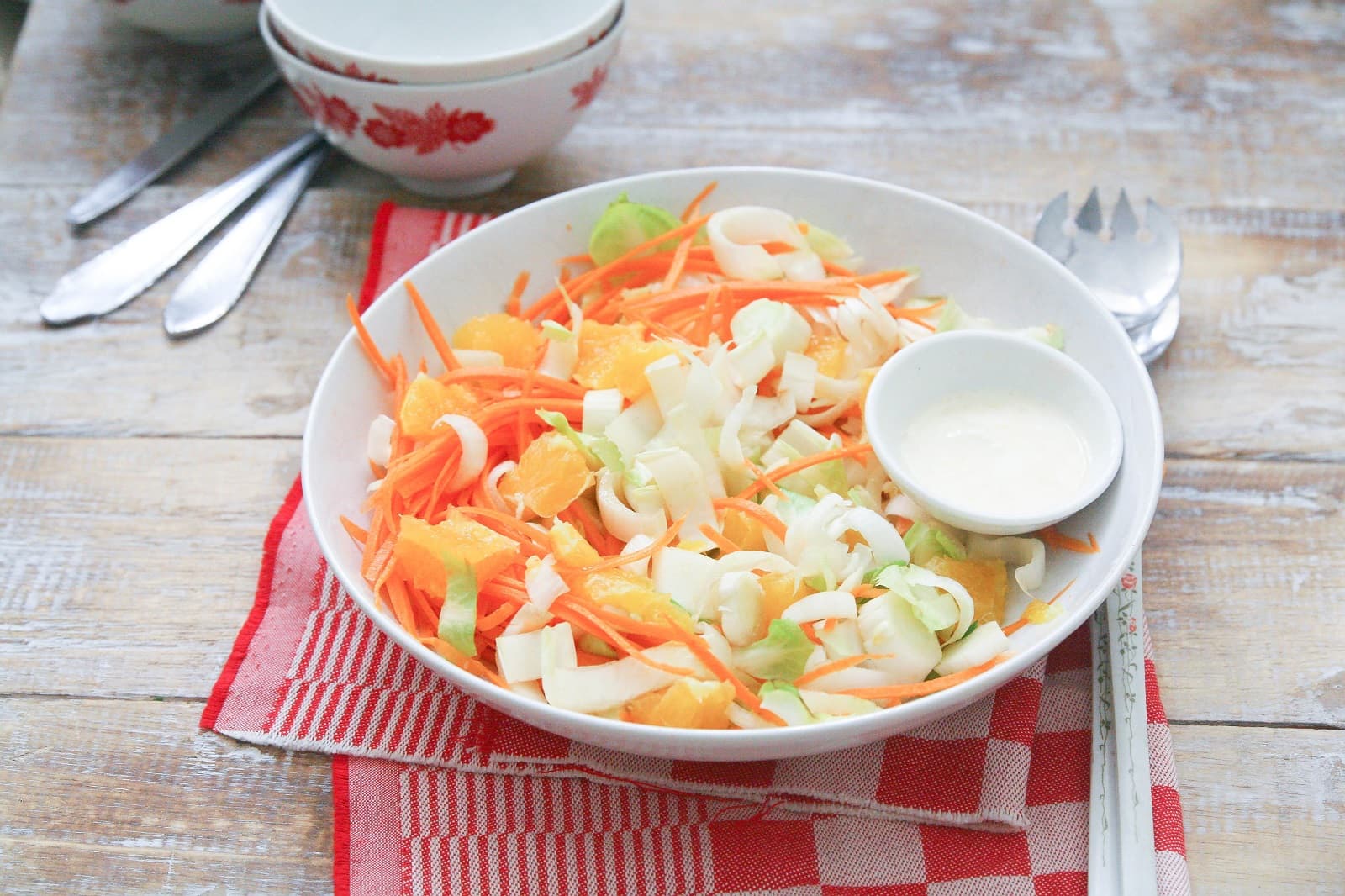 Witlofsalade met sinaasappel