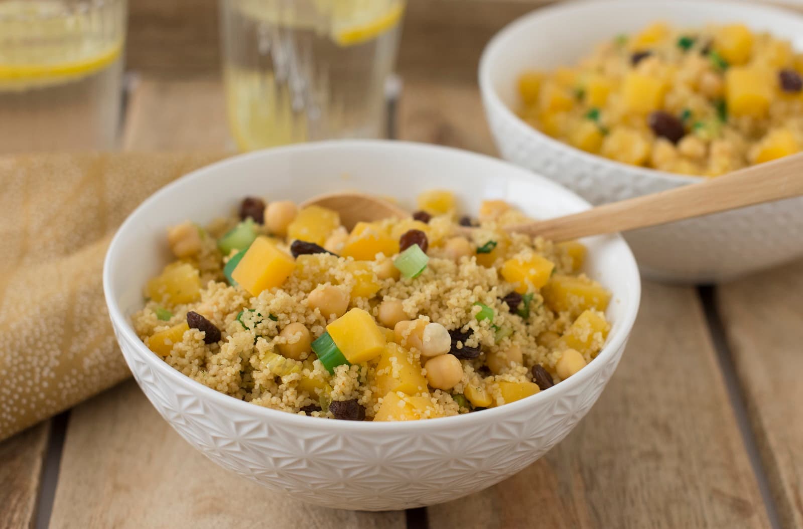 Couscous met koolraap en kikkererwten