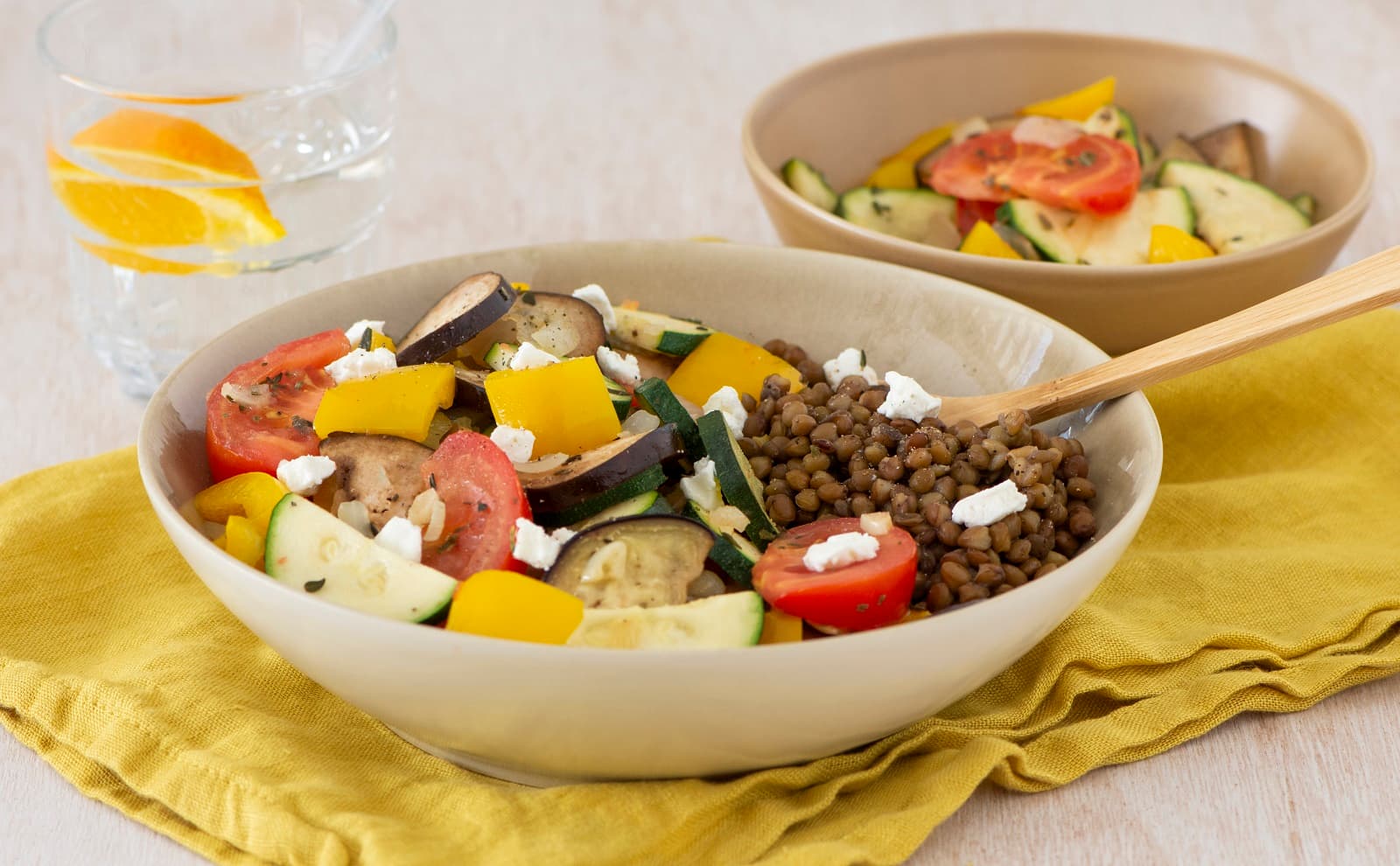 Ratatouille met linzen