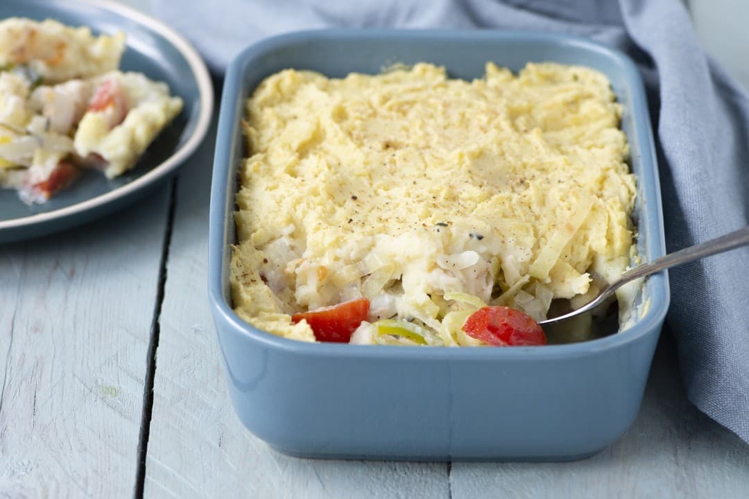 Romige vispastei met prei