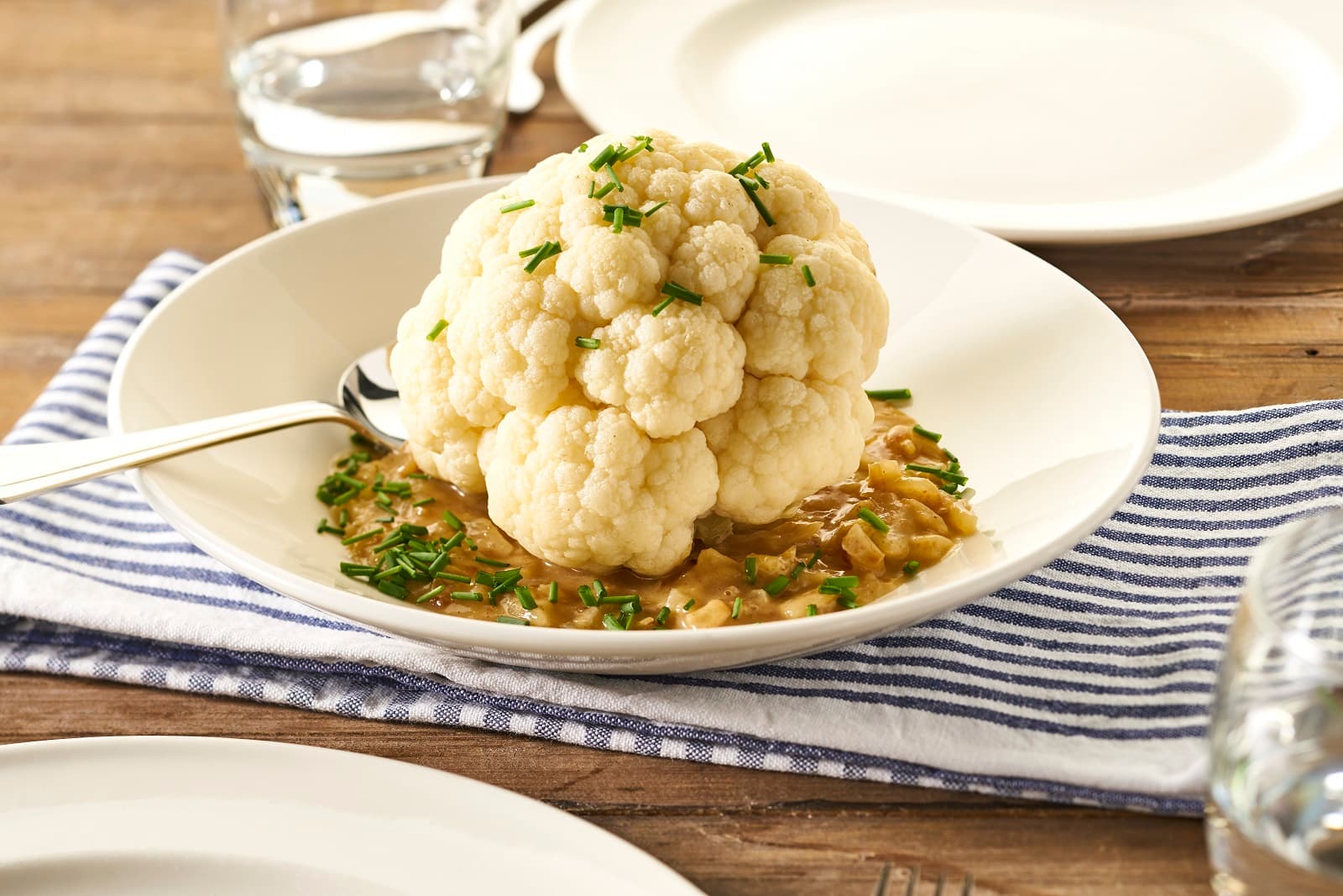 Blumenkohl mit Zwiebelsauce