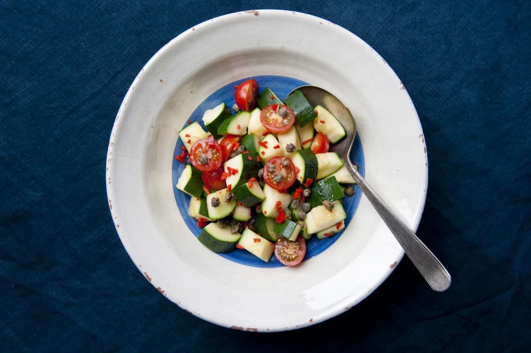 Courgette with tomatoes