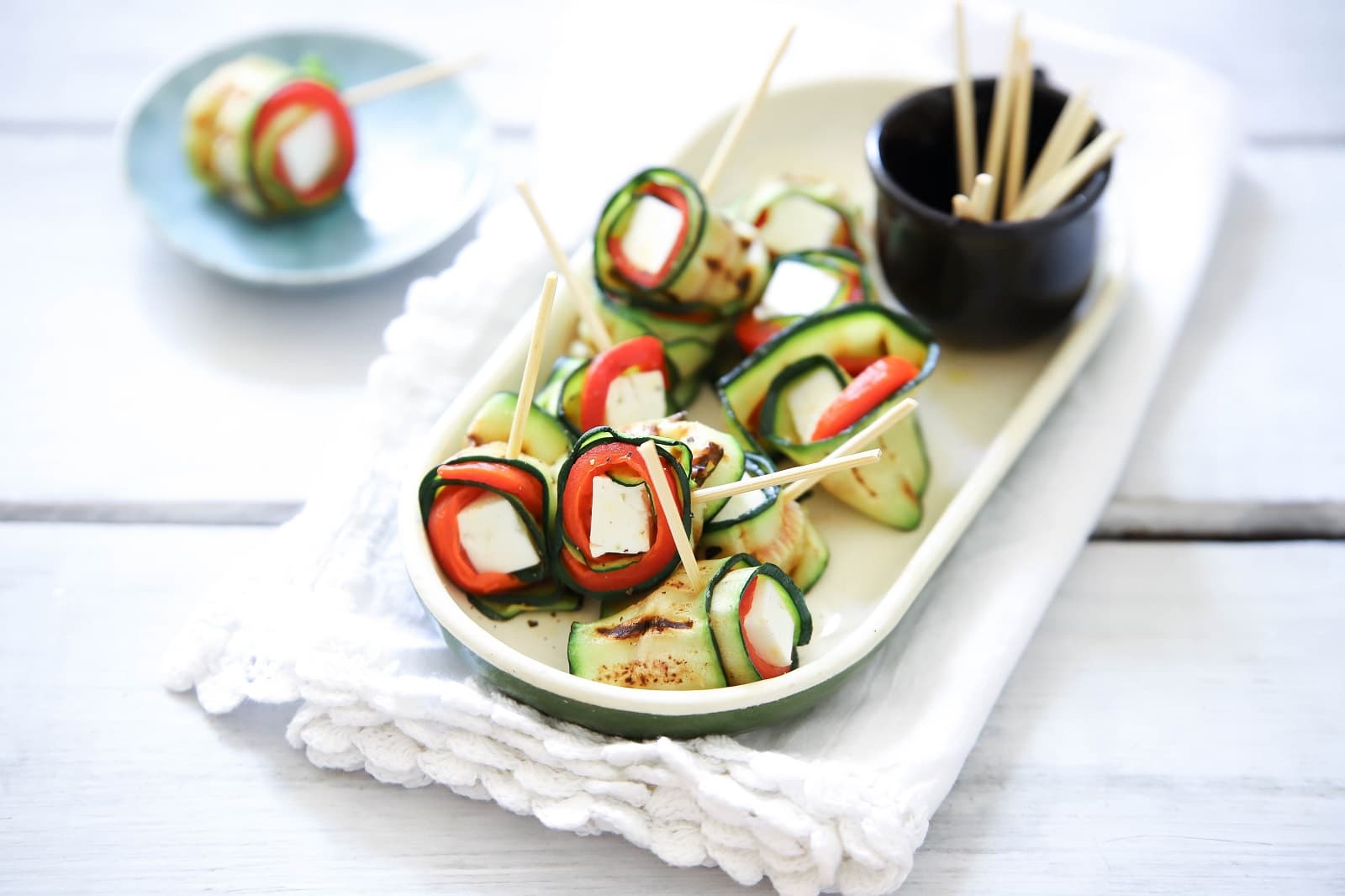Snacks with courgette