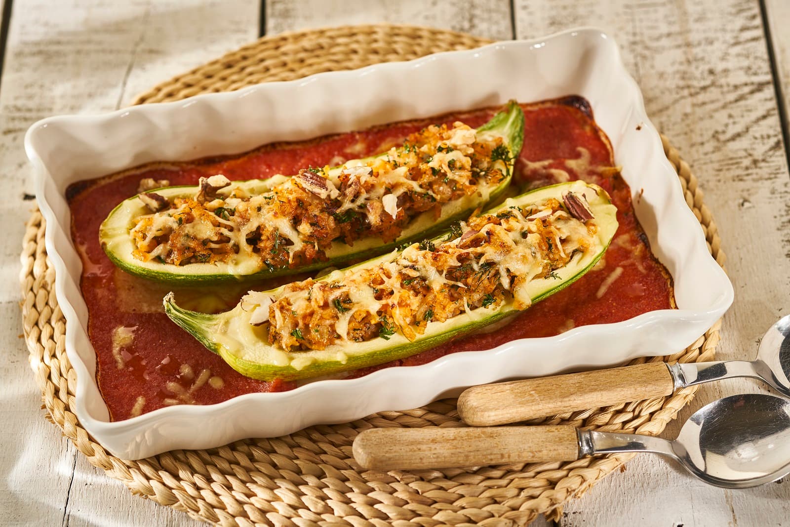 Gevulde courgettes