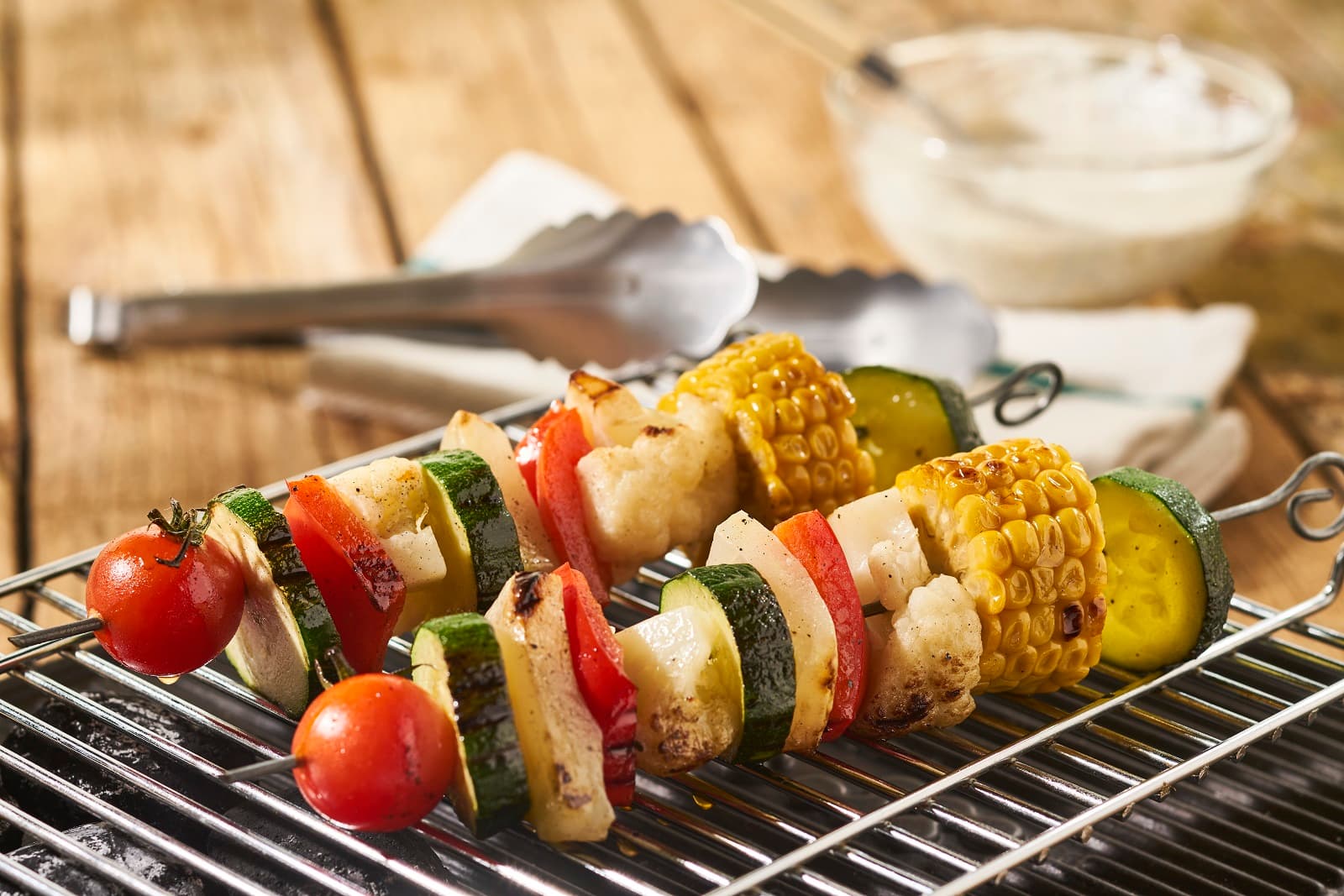 Gemüsespieße für den Grill