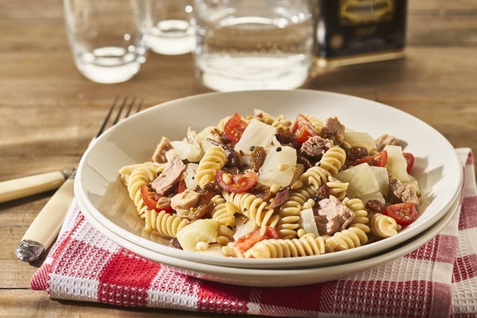 Pasta met venkel en tonijn