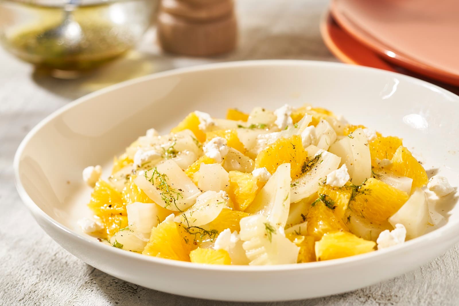 Salad with fennel and orange