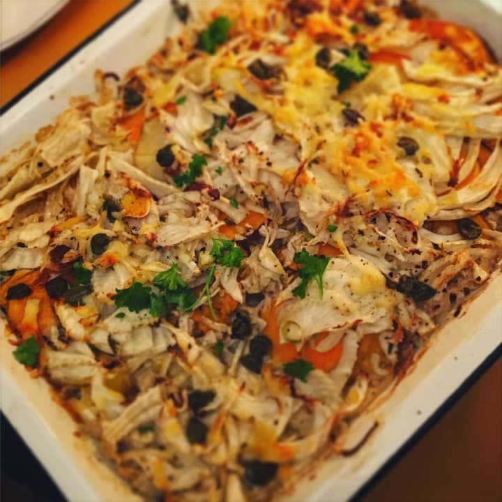 Fenchel mit (Süß)kartoffel aus dem Ofen von Joke Boon