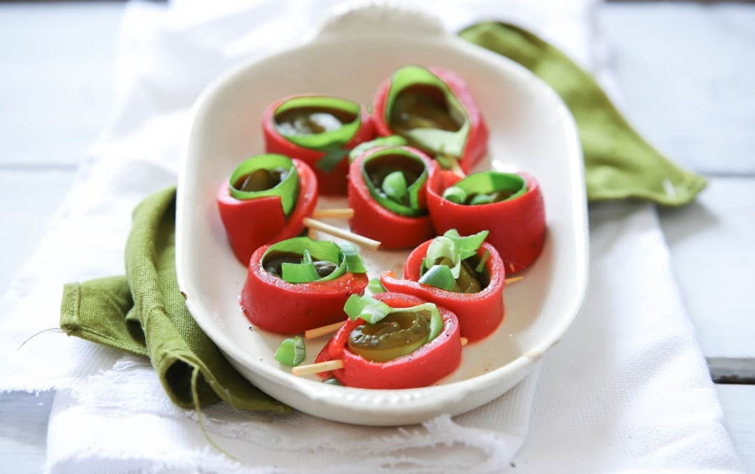 Snacks mit Paprika
