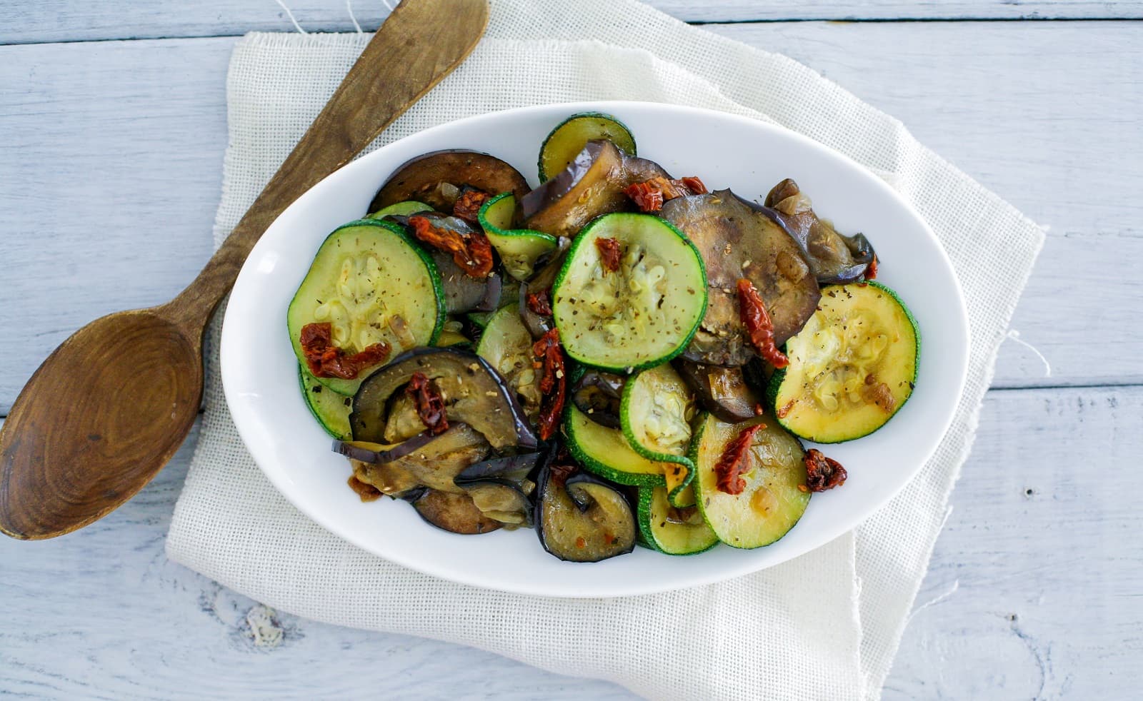 Groenten met gegrilde paprika