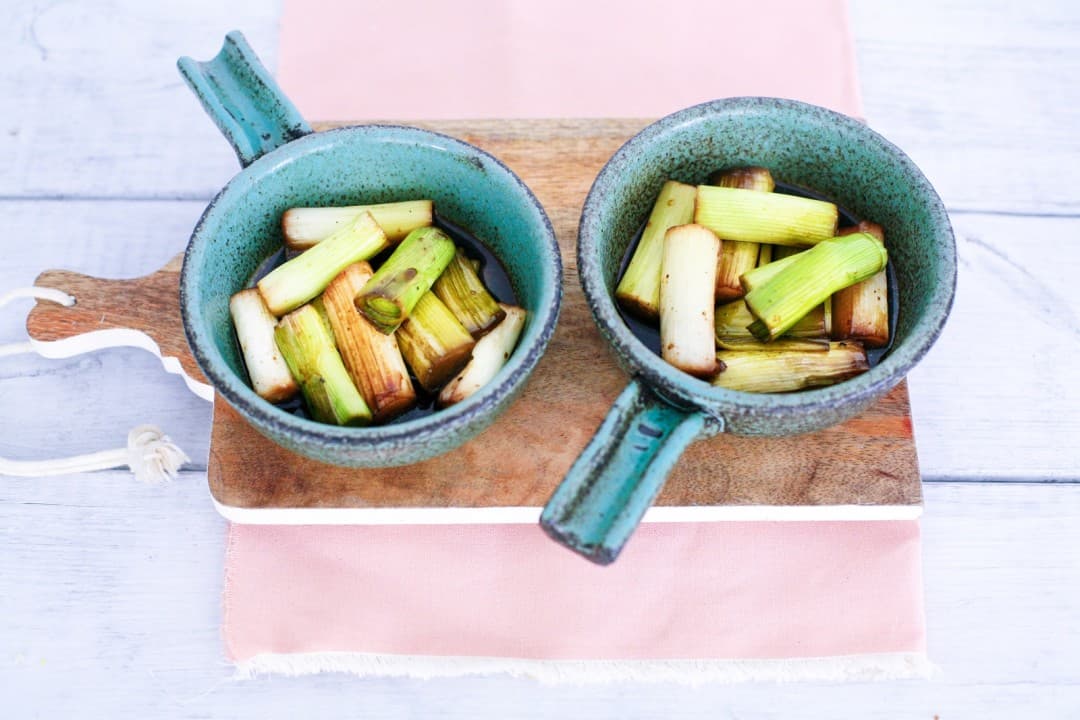 Prei met balsamico
