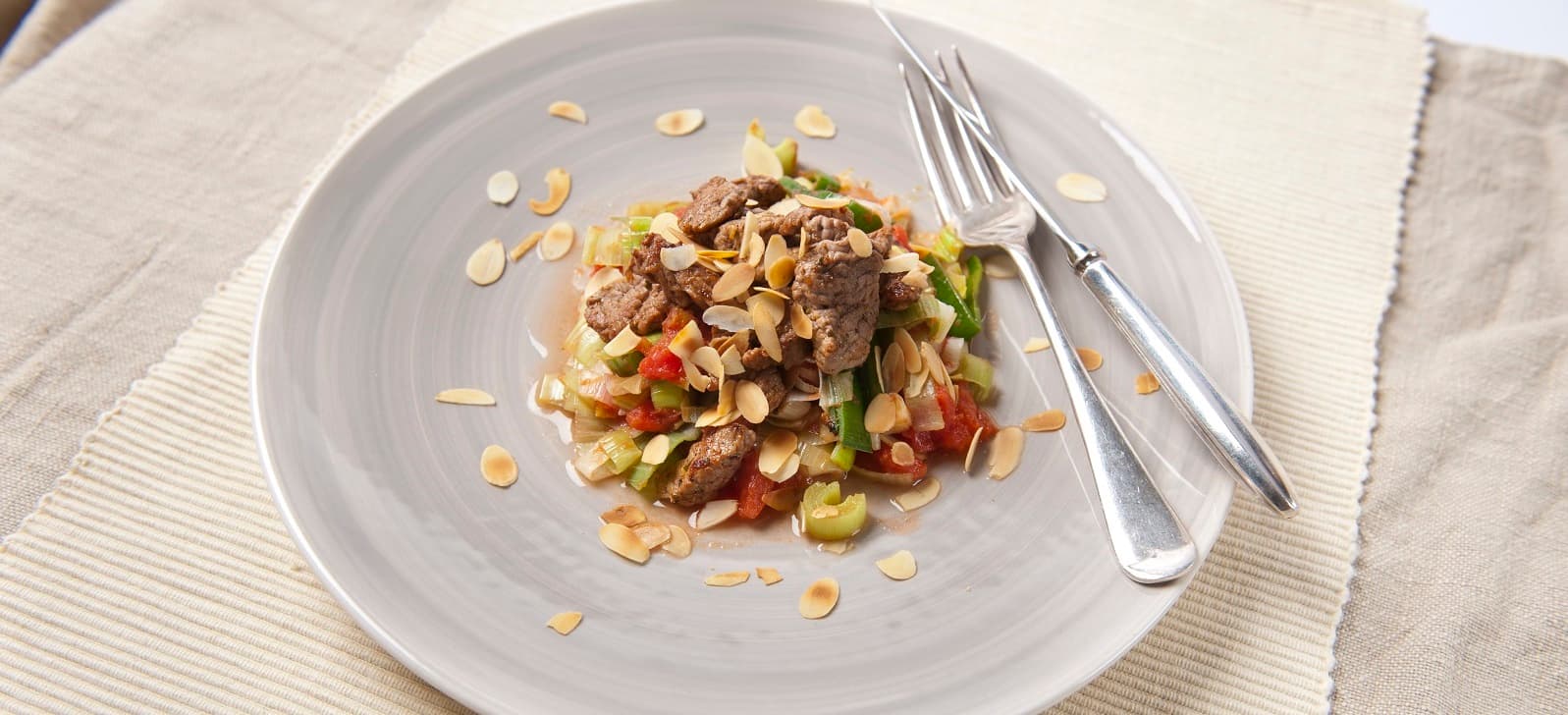 leek curry with beef strips