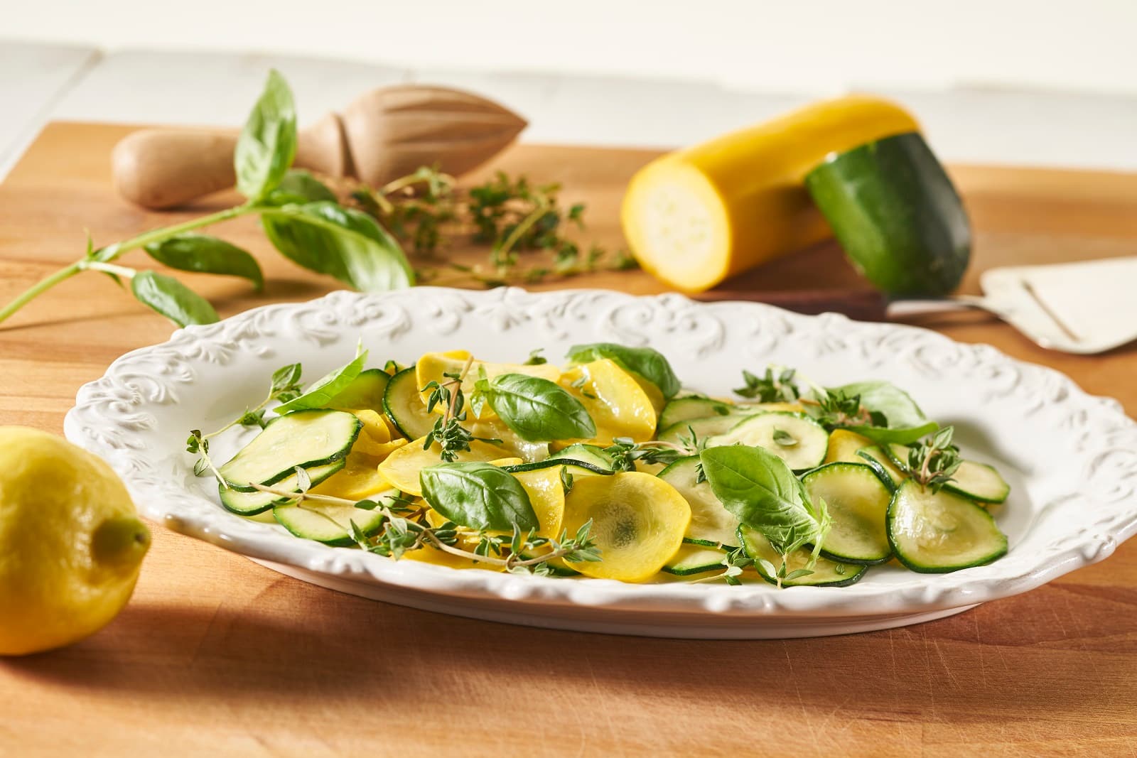 Warmer Zucchinisalat