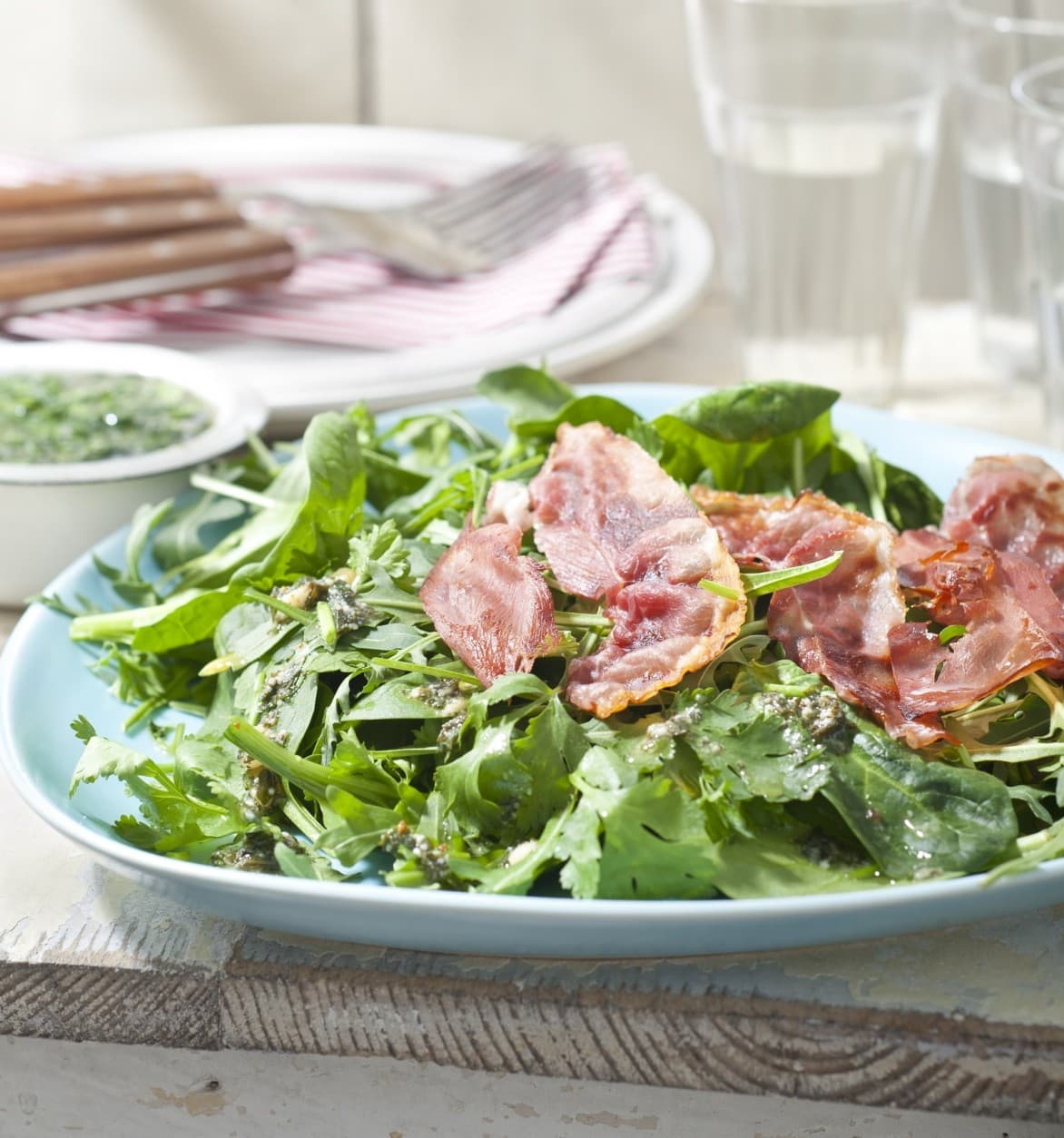 Zomerse kruidensalade