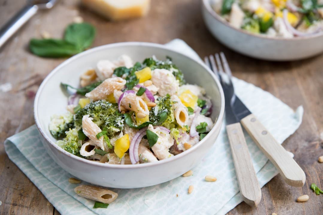 Romige pasta met broccoli en kip van Brenda Kookt!