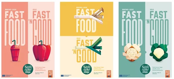 Europa handboeien Uitvoerbaar Fast 'n Good: lege fastfood verpakkingen in ruil voor gratis groenten -  Veggipedia